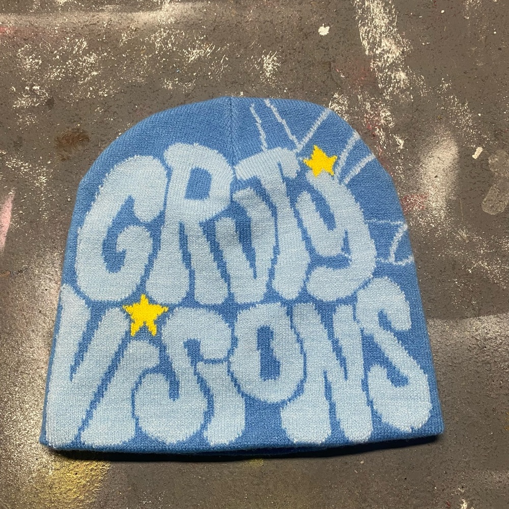 Blue and light blue Gravity visions beanie
